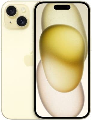 Smartphone APPLE iPhone 15 Jaune 128Go 5G Reconditionné