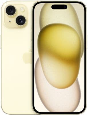 Smartphone APPLE iPhone 15 Jaune 256Go 5G Reconditionné