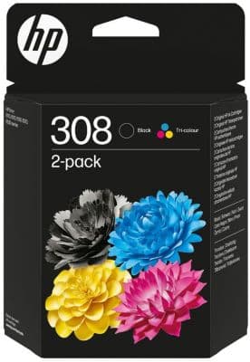 Cartouche d'encre HP 308 noire + 3 couleurs
