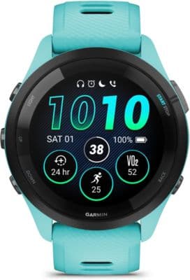 Montre connectée GARMIN Forerunner 265 Music Turquoise / NOIR AMOLED GPS IP6X