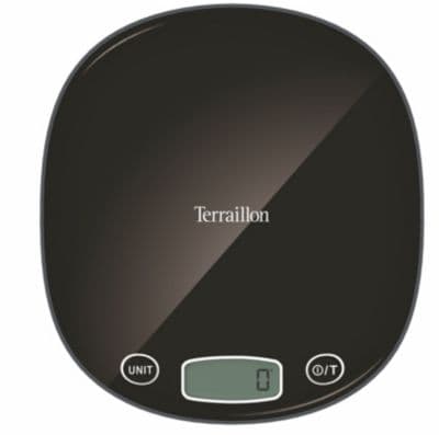 Terraillon Balance de cuisine macaron + noir intense