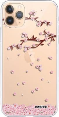 Coque EVETANE 360° iPhone 11 Pro Chute Fleurs
