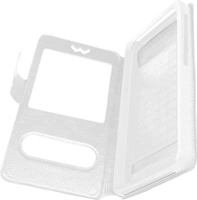 Etui AVIZAR Universel avec 2x Fenêtres Blanc XXL