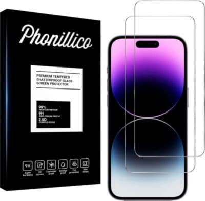 Protège écran PHONILLICO iPhone 15 / iPhone 15 PRO - Verre trempé