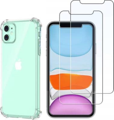 Pack PHONILLICO iPhone 11 - Coque + verre trempé x2