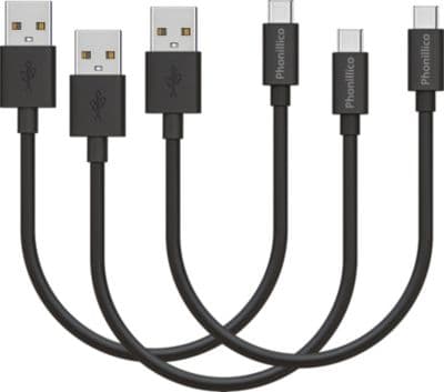 Câble USB C PHONILLICO 20 cm Xiaomi REDMI 10/REDMI 9/REDMI 8