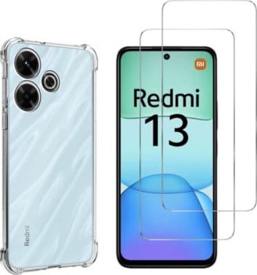 Pack PHONILLICO Xiaomi Redmi 13 - Coque + Verre trempé