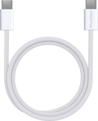 Câble USB C PHONILLICO Airpods 4/Airpods Pro 2 - USB-C/USB-C 2m