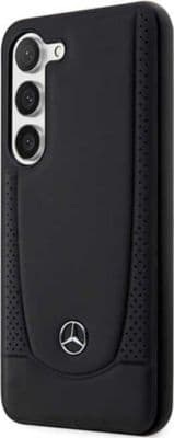 Coque MERCEDES pour Galaxy S23 Plus en Cuir Perforé