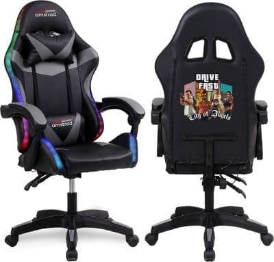 Chaise gaming AMSTRAD Amstrad AMS-900-LED-DRIVE - Fauteuil gam