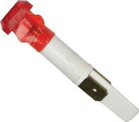 Lampe UNIVERSEL VOYANT ROUGE A CLIPS Diam. 8/10 m/m