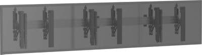Support mural TV KIMEX Mural menuboard pour 3 TV 50"-55"