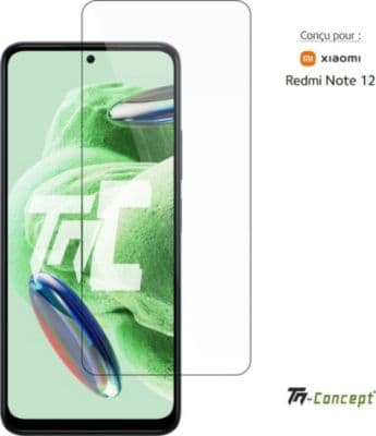 Protège écran TM CONCEPT Verre trempé pour Xiaomi Redmi Note 12