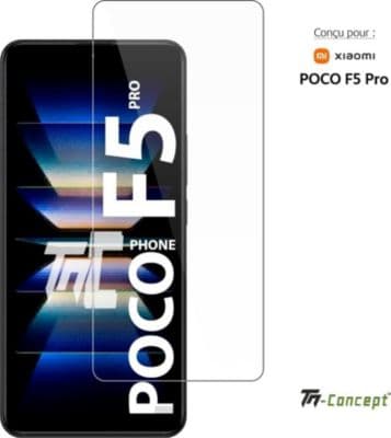 Protège écran TM CONCEPT Verre trempé pour Xiaomi Poco F5 Pro 5G
