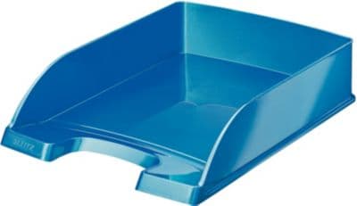 Bannette bureau LEITZ Corbeille courrier A4 WOW Bleu