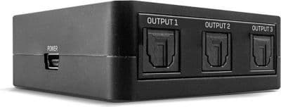 Amplificateur TV LINDY Splitter audio Toslink Optique 3 ports