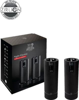 Duo moulins à poivre et sel PEUGEOT Night Electric Aluminiumminium Alu