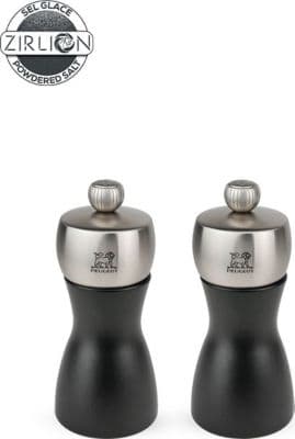 Duo moulins à poivre et sel PEUGEOT Fidji Bois Noir 12cm
