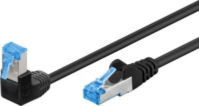 Câble Ethernet GOOBAY Câble RJ45 Cat6a coudé surblindé 3m