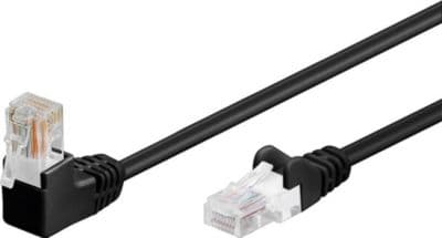 Câble Ethernet GOOBAY Câble RJ45 Cat5e coudé non blindé 25cm