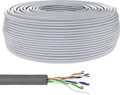 KOMELEC Câble Ethernet RJ45 Cat 6 monobrin 100m
