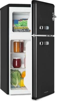 Réfrigérateur combiné KLARSTEIN Irene combiné 85L design rétro Noir
