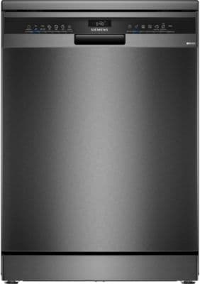 Lave vaisselle 60 cm SIEMENS SN23EC22AE, varioSpeed Plus, Acier brossé noir