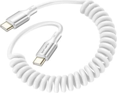 Câble USB 4 SMARTS 100W 480 Mb/s Spiralé Rétractable