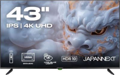 JAPANNEXT Ecran PC Grand Format 43" IPS 4K