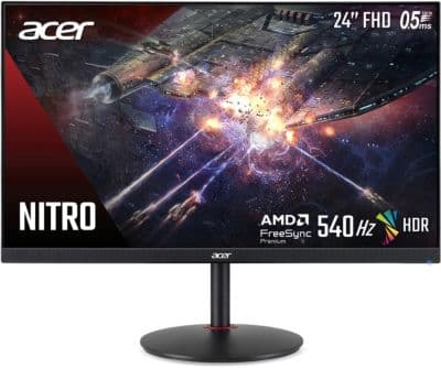 Ecran PC Gamer ACER XV2 Series Nitro 24" Full HD 540Hz TN HDR 400 HDMI 2.1 AMD FreeSync