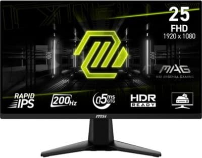 Ecran PC Gamer MSI MAG 255F E20 25" Full HD 200Hz IPS HDR10