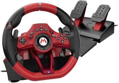 Volant + Pédalier HORI Mario Kart Racing Wheel Pro Deluxe