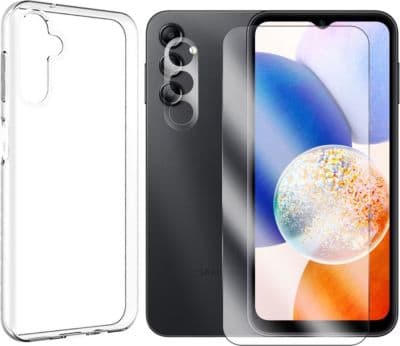 Protège écran VISIODIRECT Coque+Verre Trempé pour Samsung A14 4G+