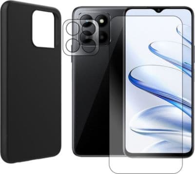 Protège écran VISIODIRECT Coque Noir+ 2Verre pour Honor 70 Lite 5G