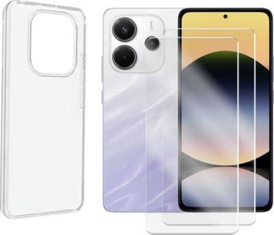 Protège écran VISIODIRECT 2Verre pour Xiaomi Redmi Note14 5G+Coque