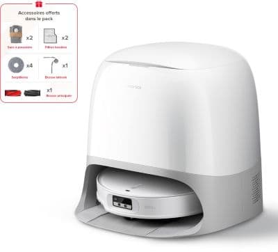 Robot Aspirateur Laveur ROBOROCK Qrevo Curv 2 ProX Blanc