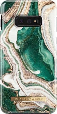 Coque IDEAL OF SWEDEN pour Galaxy S10e Gamme Golden Jade Marbr