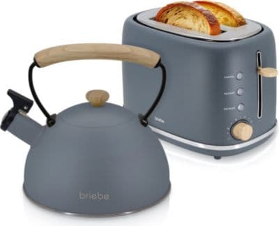 Grille-pain BRIEBE Nordic Ensemble Bouilloire SKT1177GRY