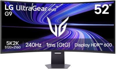 Ecran PC Gamer LG UltraGear 52G930B 52'' 5K 240Hz VA 1 ms HDR