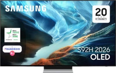 TV OLED SAMSUNG TQ77S92H (2026) 77" (195 cm) 4K - Expérience Gaming, Smart TV avec IA, anti-reflet