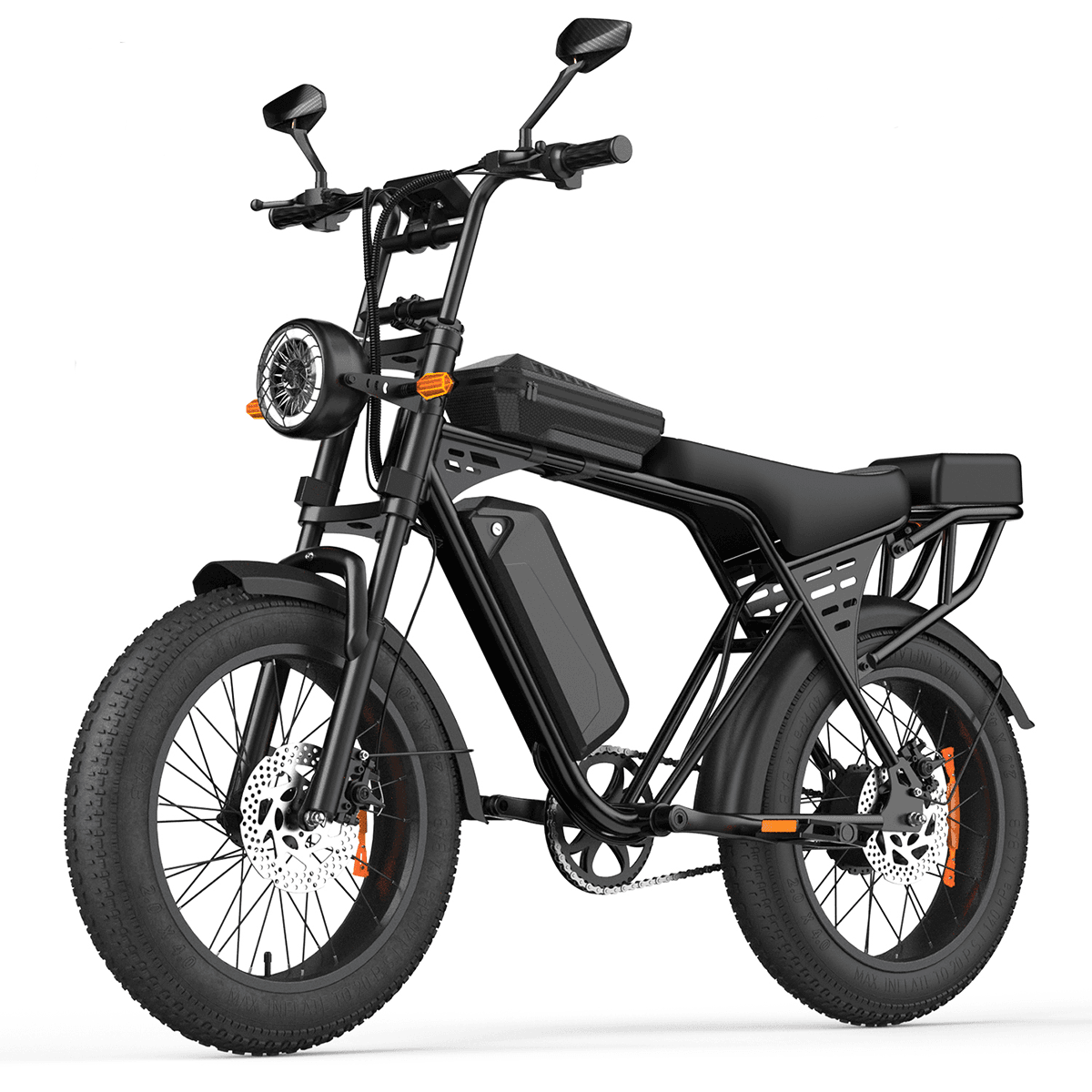 Vélo électrique 20  aairsk x5 fat bike – batterie amovible 48 v 250 w 15 ah, noir