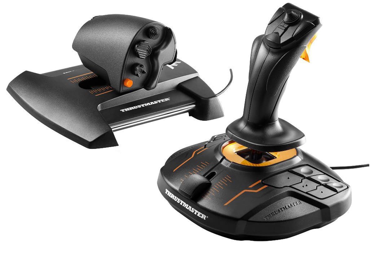 Joystick T16000M FCS HOTAS PC et MAC Noir