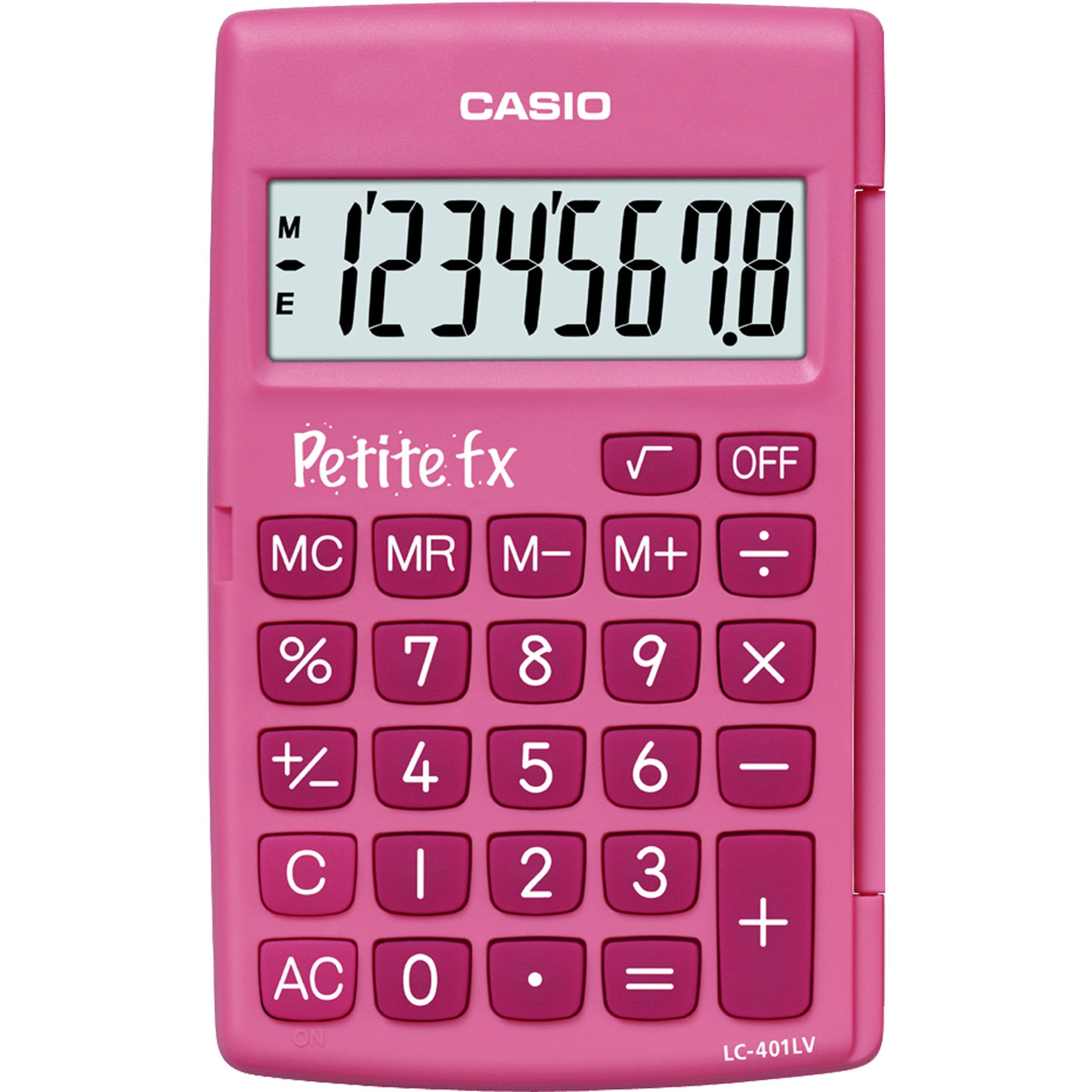 Calculatrice de poche Casio Petite FX Rose
