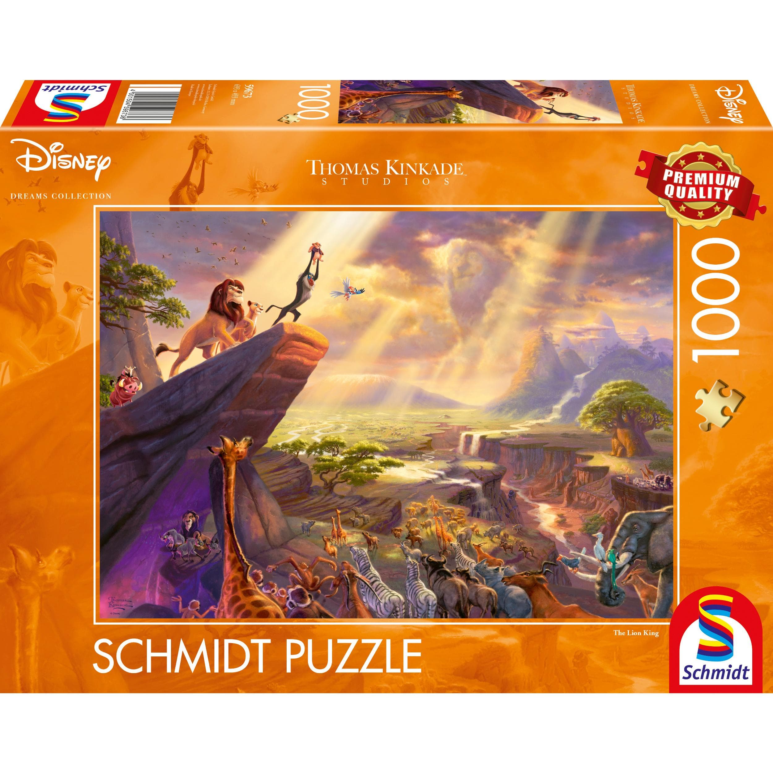 Puzzle 1000 pièces Le Roi Lion