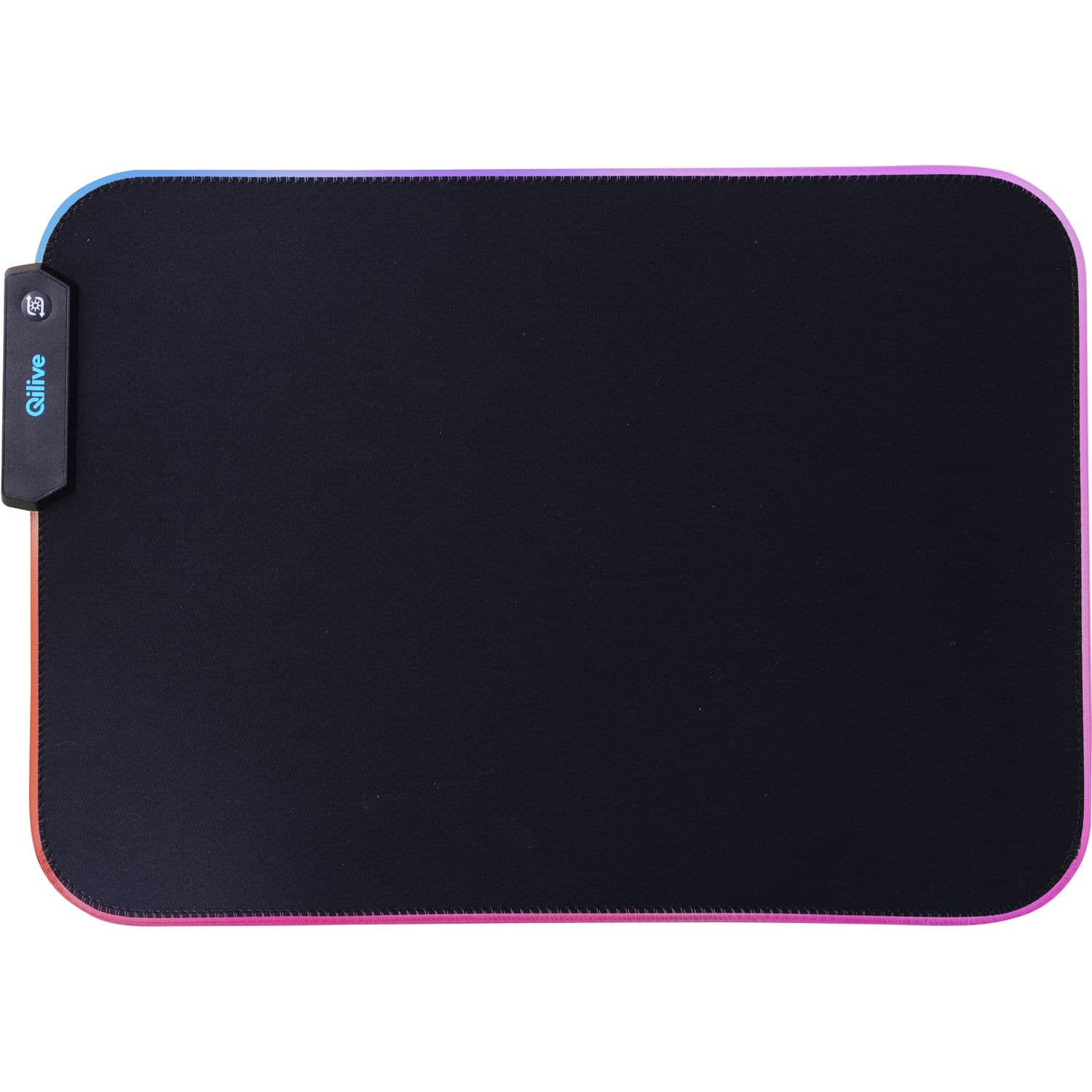 Tapis de souris avec LED Q.3495 - Noir