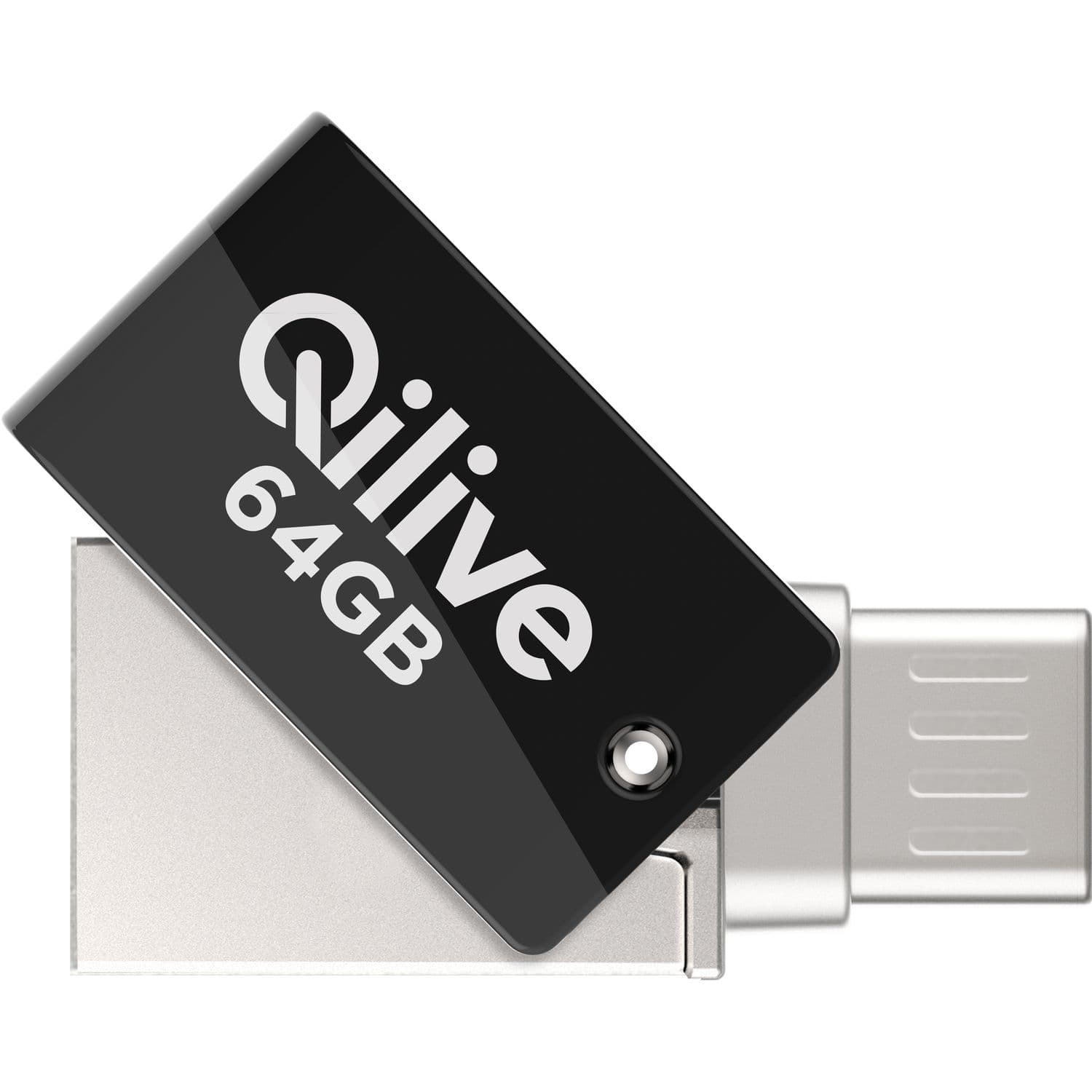 Clé USB 64GO T260 USB/M USB - Blanc et noir