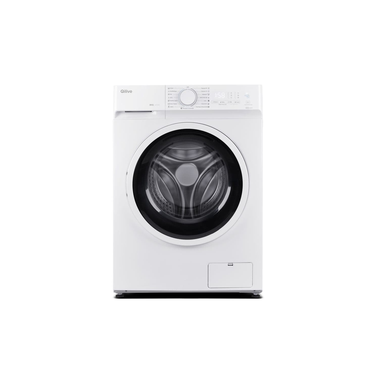 QILIVE Lave linge hublot Q.6385, 8 kg, 1400 T/min, A