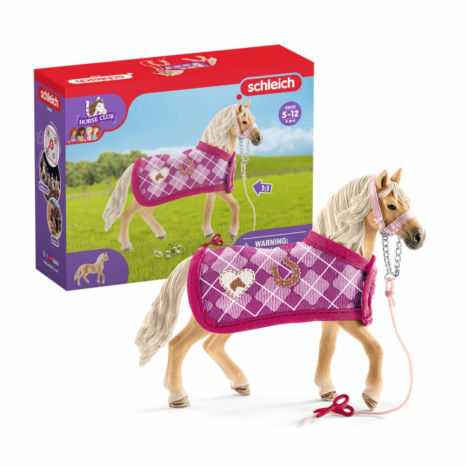 SCHLEICH Figurine Horse Club Cheval et accessoires
