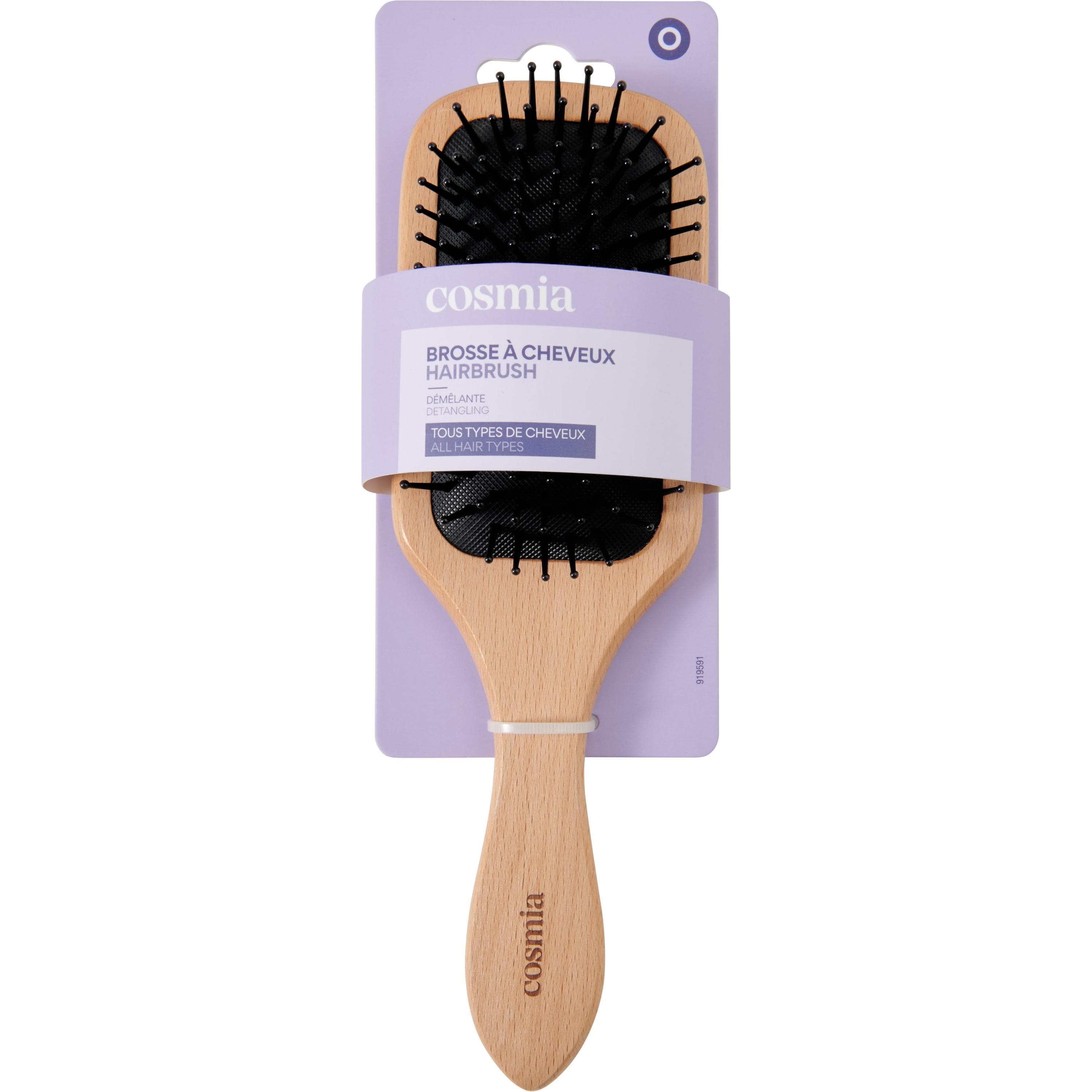 Brosse à cheveux bois tous types de cheveux