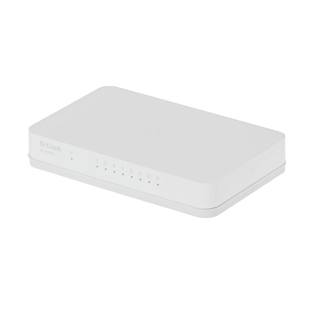 Commutateur Ethernet D-Link GO-SW-8G 8 ports Gigabit blanc